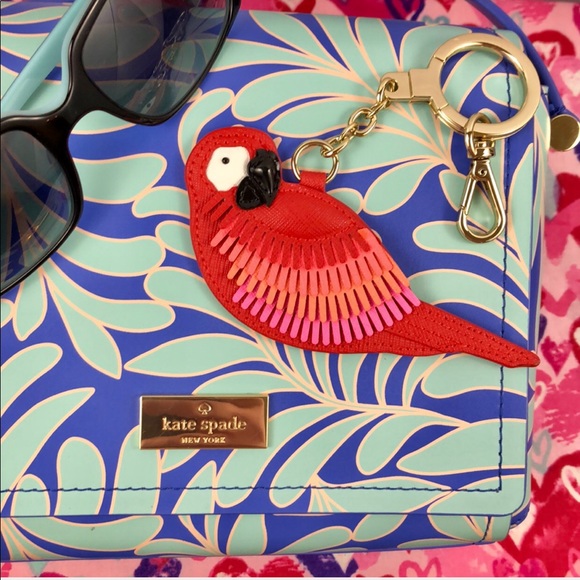 kate spade Accessories - ♠️ NWOT Kate Spade Parrot Keychain 🦜